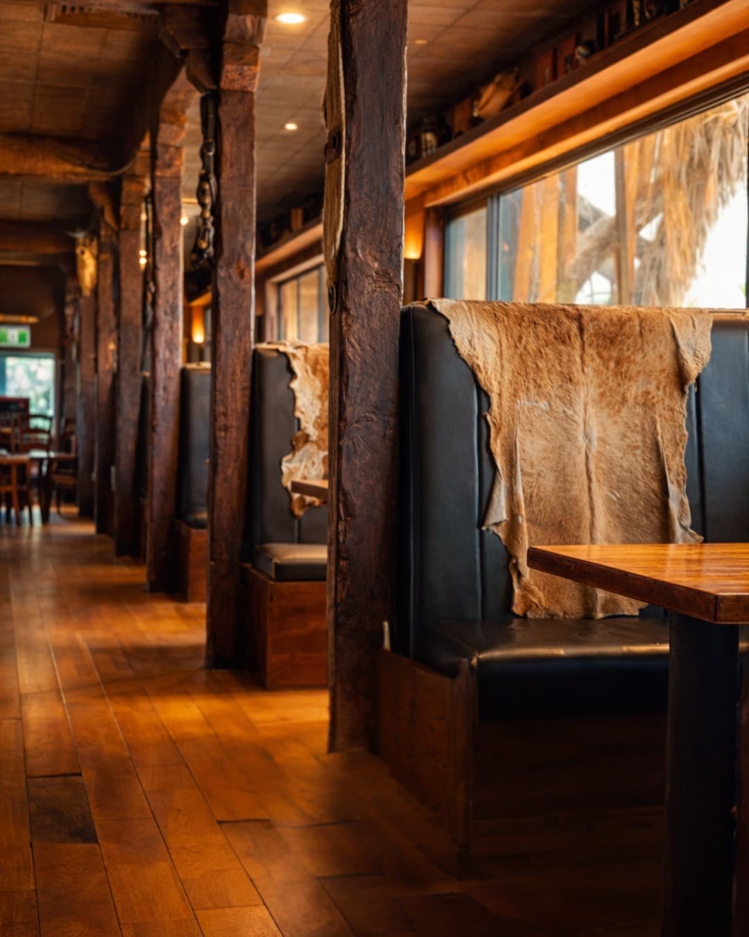 Stampede Bar and Grill Western saloon interior — booth seating in Papakura
